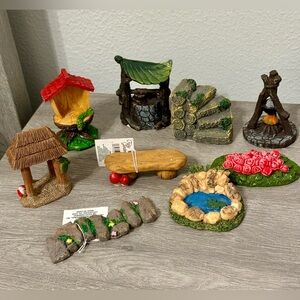 Miniature figures 9 pieces from the magic garden.
